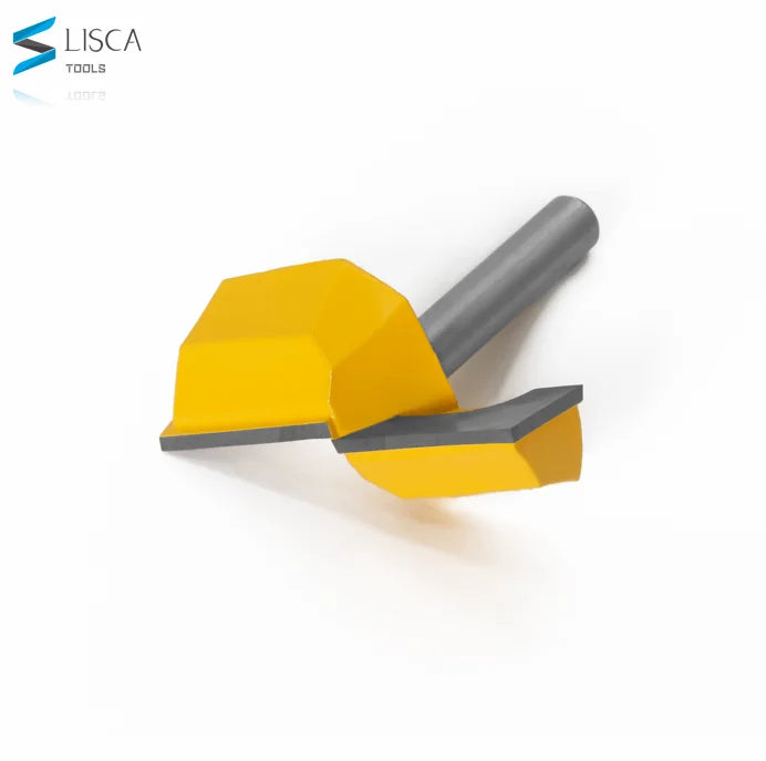 L-N230 Cleaning Bottom Router Bits 1/2inch 12mm 8mm Shank 2-1/4 Cutting Diameter Surface Planing Router Bit