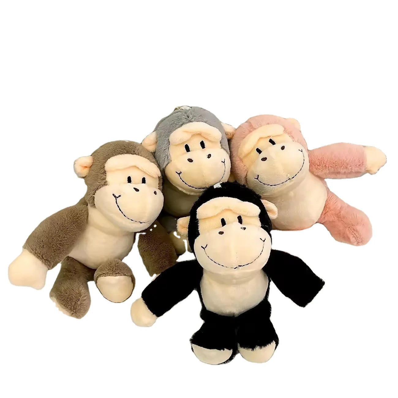 Wholesale Plush Chimpanzee Keychain Mini Backpack Ornament Monkey Hanging Gorilla Stuffed Animals Key Chains Gorilla Plush Toy