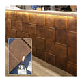 PU Wood Growth Ring Texture Polyurethane Artificial Stone Wall Panel Rustic Style Sandwich Panel for Exterior & Interior Use