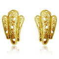 2024 New Brass Gold-Plated Exaggerated Texture Skeleton Claw Earrings Vintage Jewelry Factory Customized
