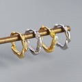 Wholesale Fashion Jewelry 925 Sterling Silver Ins Irregular Design Sense Metal Wind Twisted Line Hoop Earring for Women