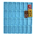 C-0076 Professional Domino Mold Custom DIY Epoxy Resin Shiny Silicone Jumbo