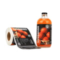 Label Sticker Custom Printed Roll Waterproof Adhesive Vinyl Food Juice Plastic Bottle Packaging Sticker Label for Food Packaging