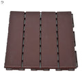 Patio Floor Decking Tiles for Porch Poolside Balcony Backyard Flooring Water Resistant  Tiles  in Gray