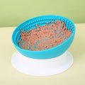 Wholesale Custom Eco Friendly Round Elevated Rubber Silicone Dog Cat Pet Slow Food Feeder Feeding Water Bowls Gift Set With Lid