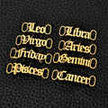 New  Stainless Steel Shoe Buckle Zodiac Shoe Buckle for Women Men Gold Shoelace  Charm Jewelry Accessories  2021 2022
