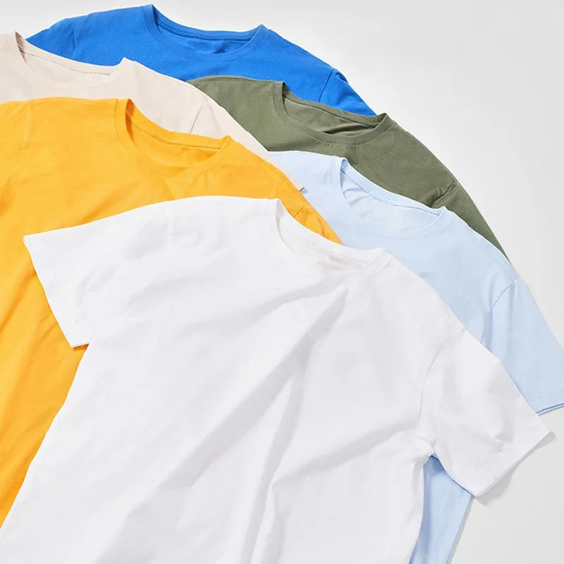 OEM Printed Unisex T-shirts Plain Blank Tee Shirts 100% Cotton Tshirts Custom Printing logo Black Mens t Shirt for Men