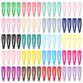 1.85 Inch Candy Color Barrette Non-Slip Metal Snap Hair Clips for Girls Kids Teens and Women 5cm Size