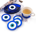 Nazar Boncuk Coaster Silicone Mold Oval Coaster Holder Resin Molds for DIY Evil Eye