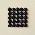 Huiying Wholesale Faceted Stone 8mm Round Natural Black Agate Stones Gems Crystal Healing Cabochon Crafts