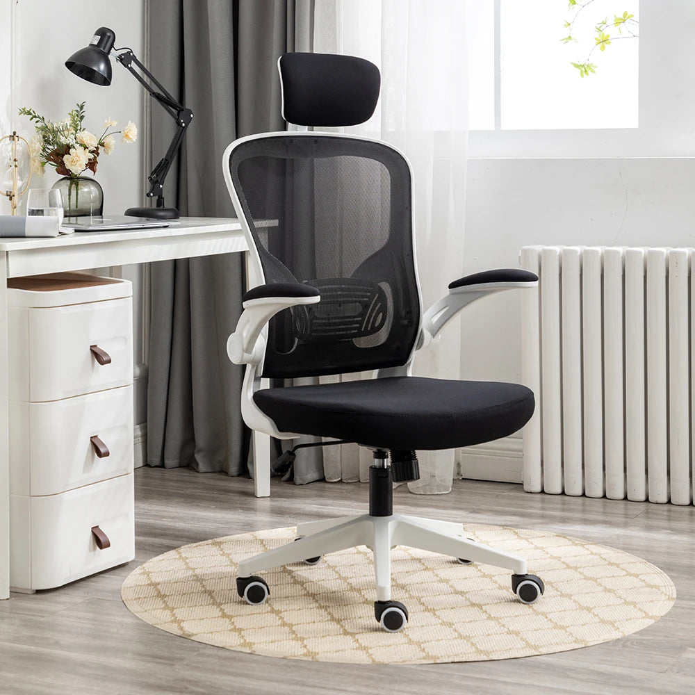 Ergonomic Office Chair by Manufacturer Modern Swivel Lift Chair with Grey Mesh Metal Fabric Nylon PP for Executive for Home Use