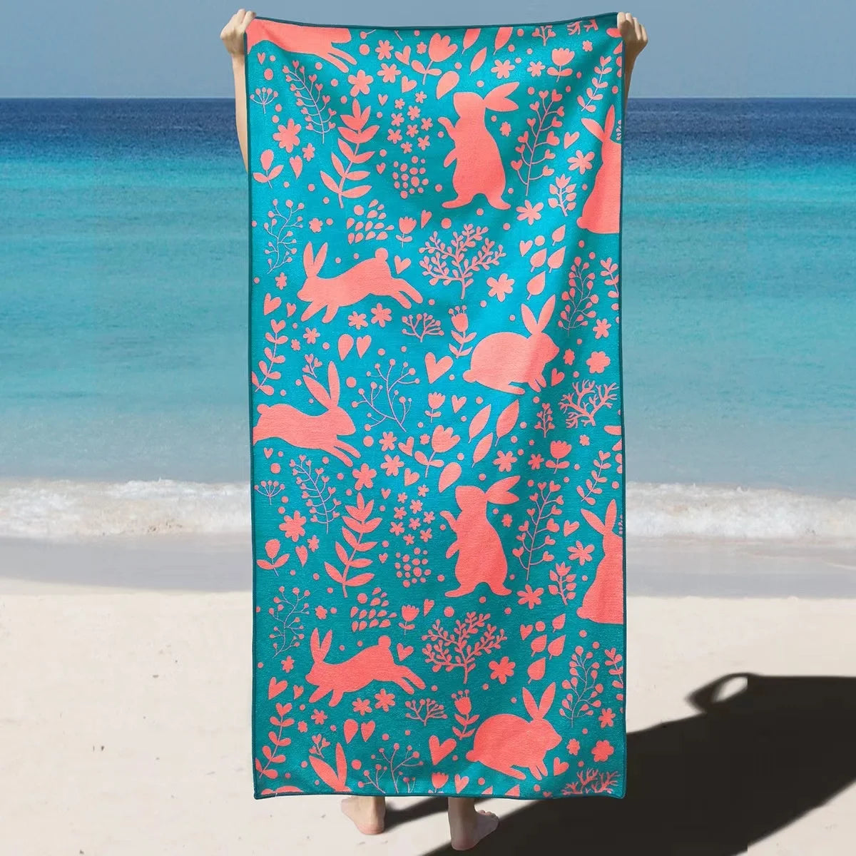Quick-Dry Microfiber Beach Towel Soft and Customizable for Beach and Pool