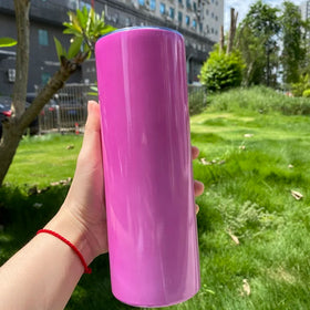 20 oz Stainless Steel Tumbler With Logo Color Changing Stainless Steel Sublimation Blank Uv Glow Tumbler