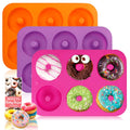 DIY Chocolate Mold Cake Cupcake Soap Fondant Mold Decorating Tools 3D Baking Tray Heat Resistant Silicone 6 Cavity Donut Mould