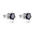 Popular Real Stone Boutique Jewelry 925 Sterling Silver Simple Fashion Ball Earrings