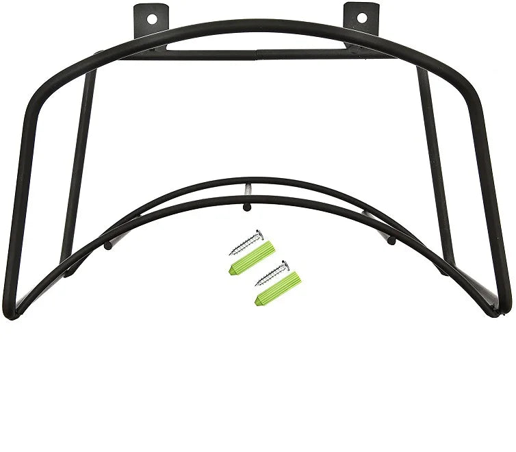Heavy Duty Steel Brown Powder Coated Wall Mount Outdoor Garden Hose Holder RACK with Anti-Abrasion & Anti-Corrosion Features