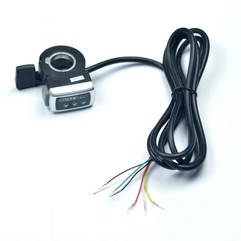 36V 48V 60V Electric Bike Conversion Kit Thumb Throttle with Battery Power Display and on off Switch 106DX  for Ebike