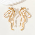 Lucky High Quality Hawaiian Fashion Cheap Stud Filled Bow Earrings Waterproof Stainless Steel Jewelry Boucles D'Oreilles Arc