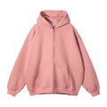 FLN 2025 Unisex Clothing Manufacturers Custom Hoodies Streetwear Zip up Heavyweight 500 Gsm Oversized Blank Hoodies