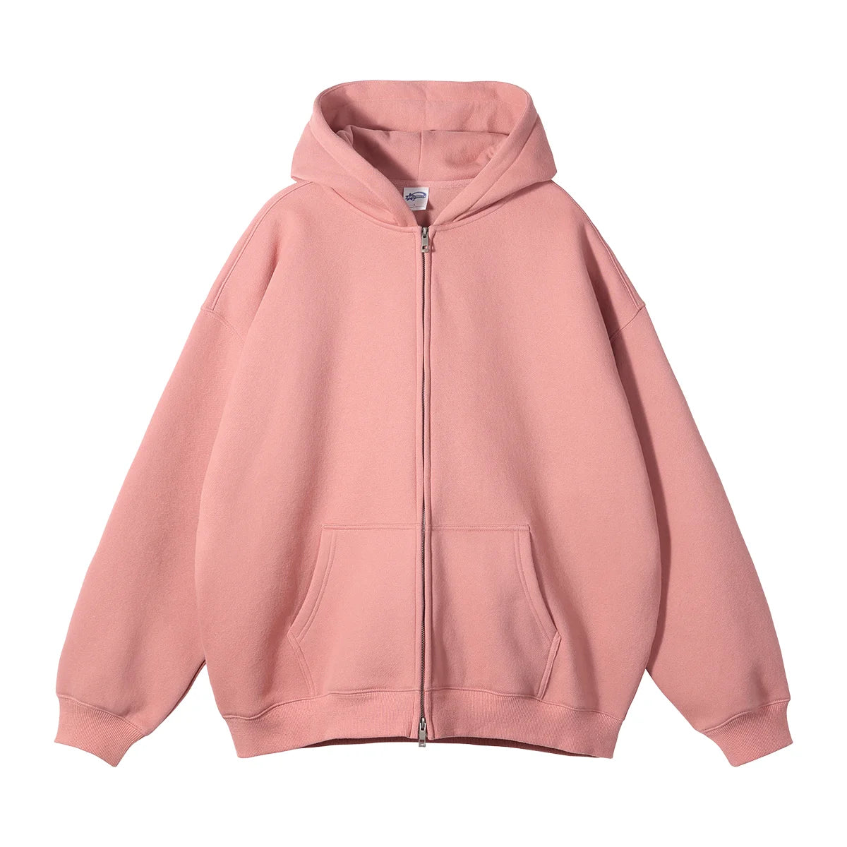 FLN 2025 Unisex Clothing Manufacturers Custom Hoodies Streetwear Zip up Heavyweight 500 Gsm Oversized Blank Hoodies