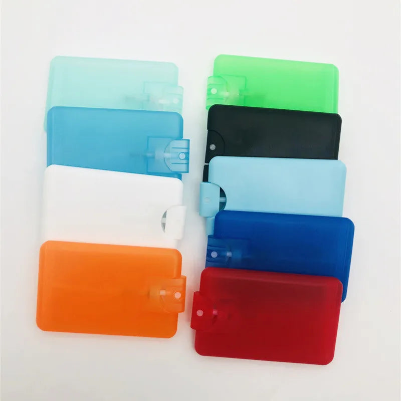 Storage Pocket Spray Perfume Bottle 20ml Card Shape Perfume Spray Bottle Portable Outdoor Travel Sub-bottle