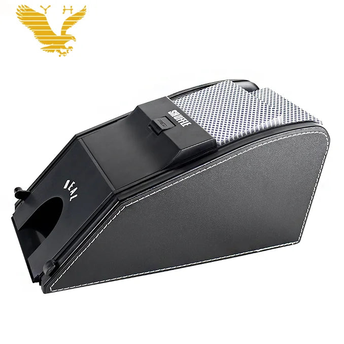 YH Casino Baccarat Table Game Leather 2 in 1 Card Shuffler and Dealer