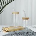 NEW DESIGN Wholesale Borosilicate Glass Bottle Water Reusable Drink Cup Custom Logo Glass Mug With Straw