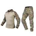 IDOGEAR Men G3 Assault Camouflage BDU Hunting Tactical Tactical Uniform Set with Knee Pads Elbow Pads