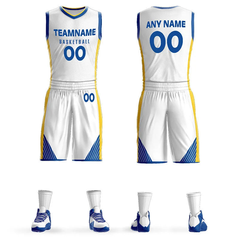 Men's Custom Warriors  19 Season Vintage Jersey Curry Thompson Vest Jersey Basketball Suit
