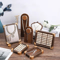 Wholesale Retro Necklace Ring Bracelet Jewelry Display Stand Set Portable Earring Jewelry Tray Jewelry Shop Store Display Rack