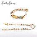 2024 Valentine's Customized Print Metal Buckle Nylon Dog Collar and Leash Adjustable Dog Leash Swivel Snap Hook