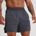 Men 2 in 1 Sport Nylon Shorts Active Running Shorts With 2 Zipper Pockets