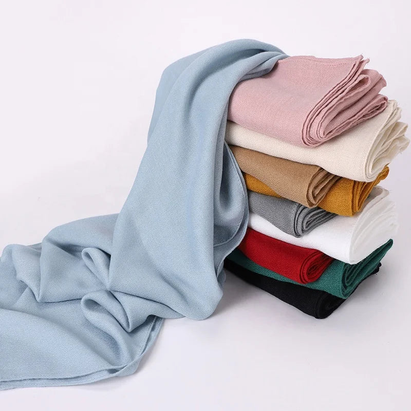Zifeng OEM Testa Turbante Wholesale Plain Women's Cotton Linen Muslim Scarf