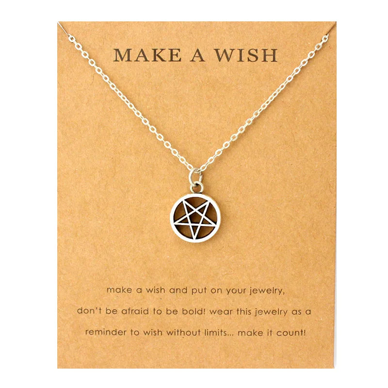 Custom Dragonfly Pinecone Acron Supernatural Pineapple Landscape Mountain Adventure Wishbone Love Jesus Karma Jewelry Necklace