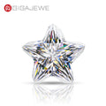 GIGAJEWE White D Color Pentagram Cut Moissanite Special Cut for Jewelry Making