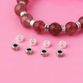 Retro 925 Sterling Silver 4mm Black Tubule Spacers Beads for Jewelry Making Accessories Wholesale