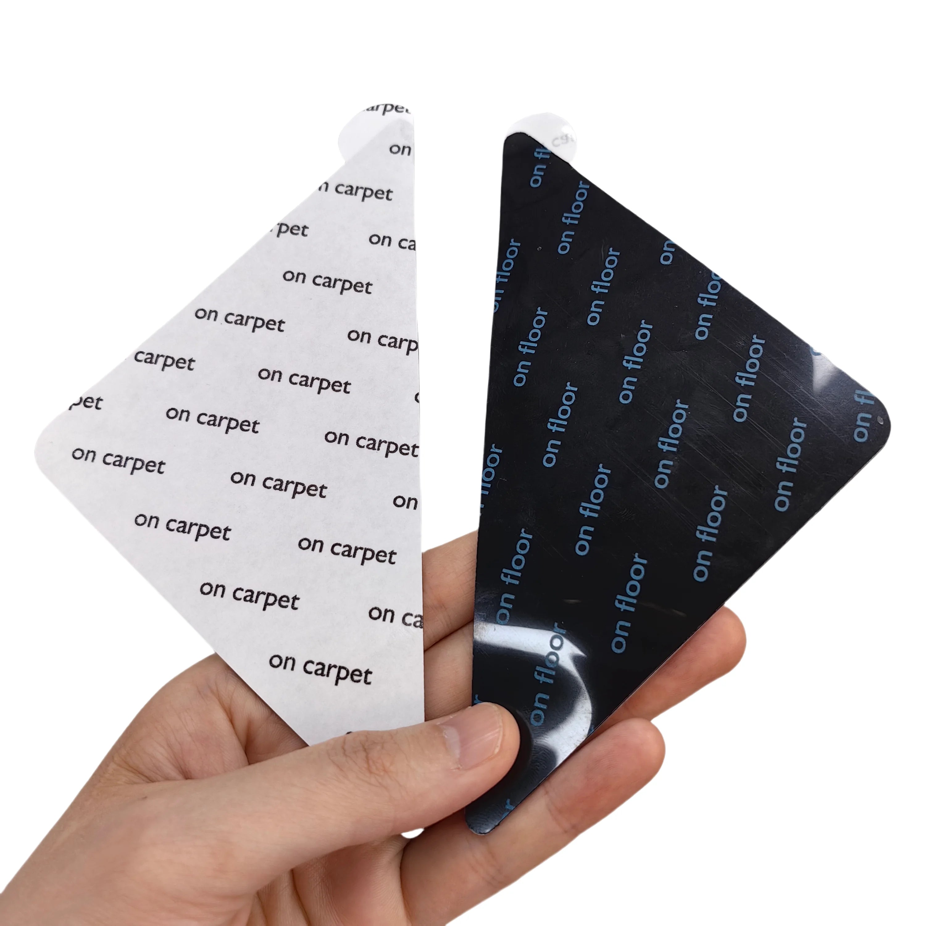 Rug Carpet Mat Pad Triangle Rug Grippers Non Slip Anti Skid Reusable Washable Silicone Rug Grips With Extra Tab