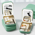Waterproof Portable Travel Cosmetic Bags Cosmetic Makeup Bags with Led Makeup Mirror Case PU Fashion Makeup Suitcase