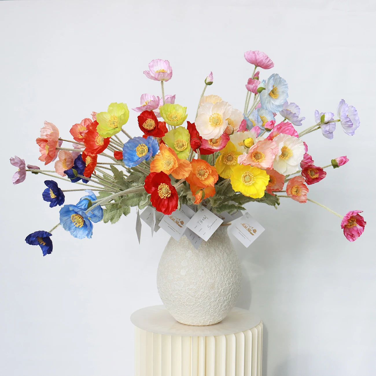TG021 Wholesale Light Luxury Artificial Flowers Poppies Wedding Photography Floral Flowers for Event Showers Decor