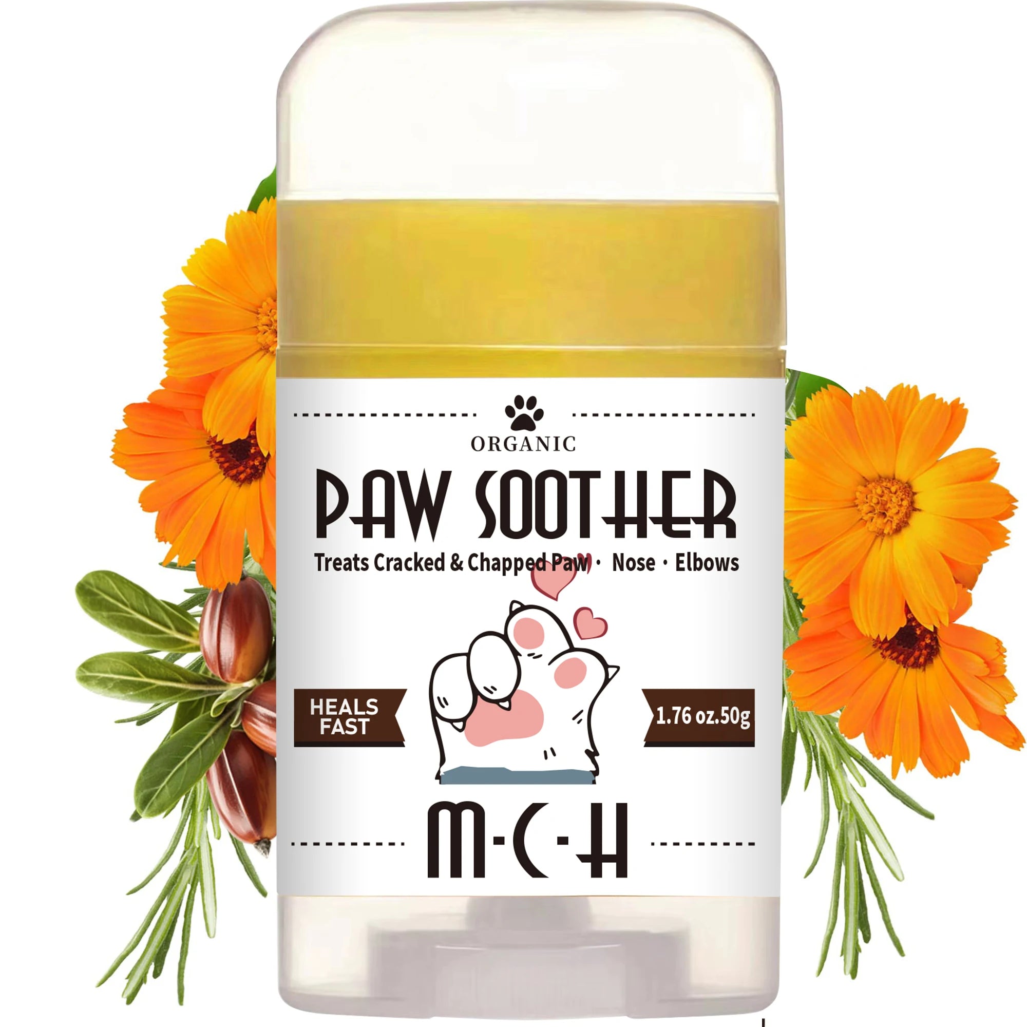 Private Label Eco-Friendly Modern Luxury Natural Dog Nose Heals Paw Wax Moisturizing Cracked Protectors Soothing Pad Lotion Pet