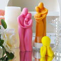J1164 Cheeks Family Candle Silicone Mold DIY Aromatherapy Portrait Abstract Human Body Handmade Soap Plaster Ornament Molds