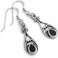 CAOSHI National Style Boho Drop Earrings Pear Turquoise Dangle Simple Earring Girls Dainty Silver Vintage Earrings Women