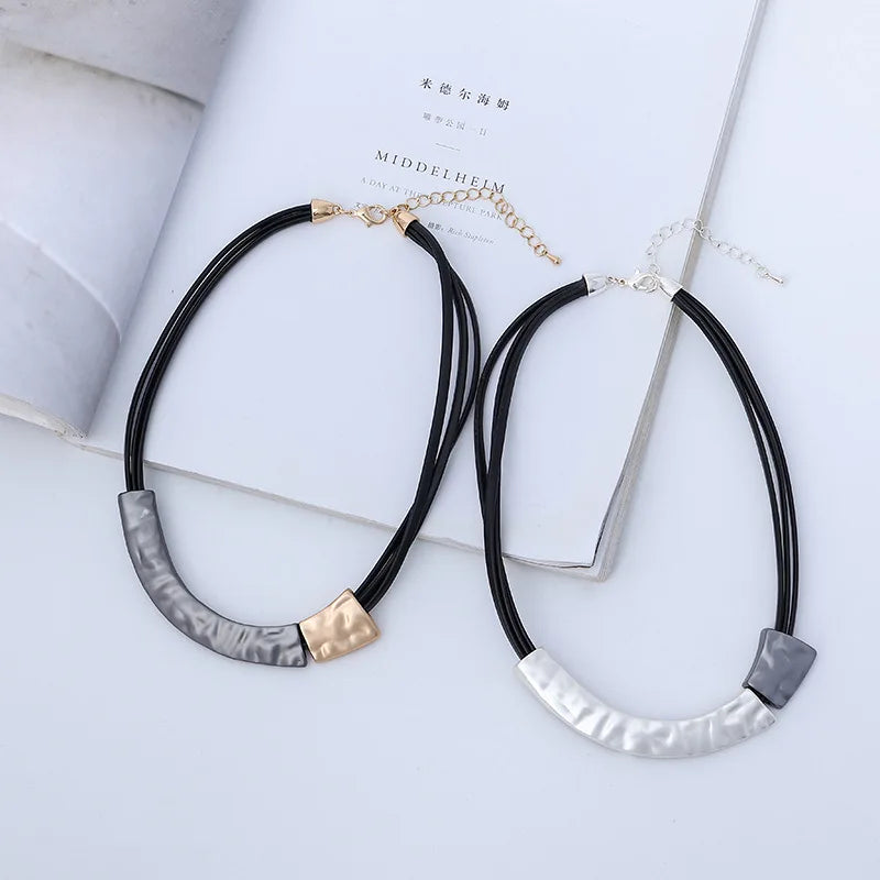 Vintage Geometric Large Massive Chokers Necklace 2022 Chains Around the Neck Suspension Pendants Goth Jewelry for Women Items