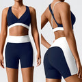 MAYYOUNG Custom Fitness Gym 2-Piece Women's Yoga Set Eco-Friendly Recycled Nylon Quick Dry Short Leggings Women's Sports Outfit