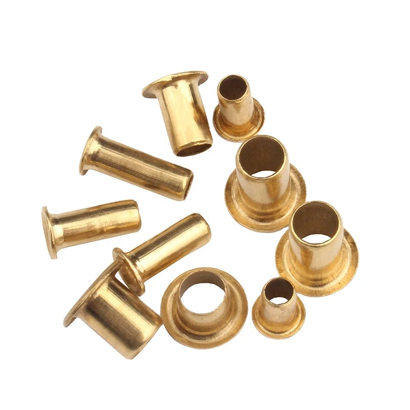 20/50/100PCS M0.9 M1.3 M1.5 M2 M2.5 M3 M4 Tubular Rivets Double-sided Circuit Board PCB Nails Copper Hollow Rivet Nuts GB876