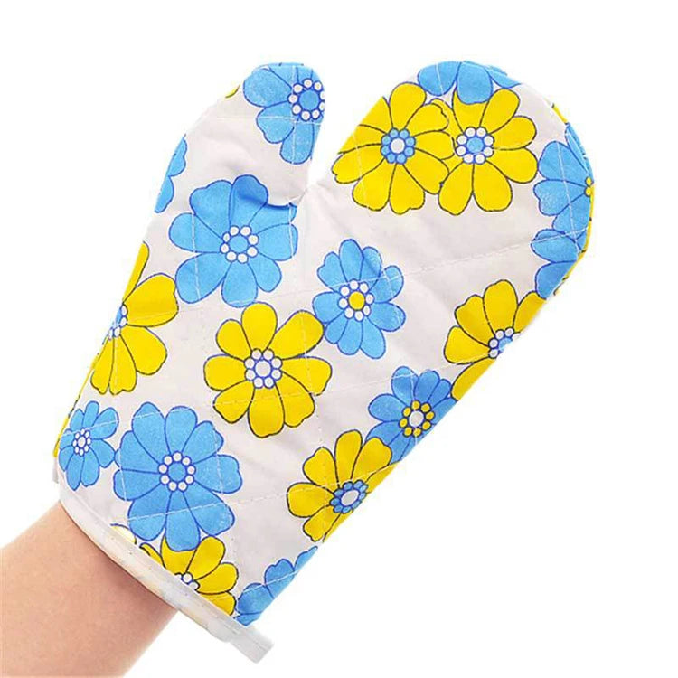 Best Seller Cotton Oven Gloves Heatproof Microwave Safe Kitchen & House Cleaning Thick Insulated Non-slip