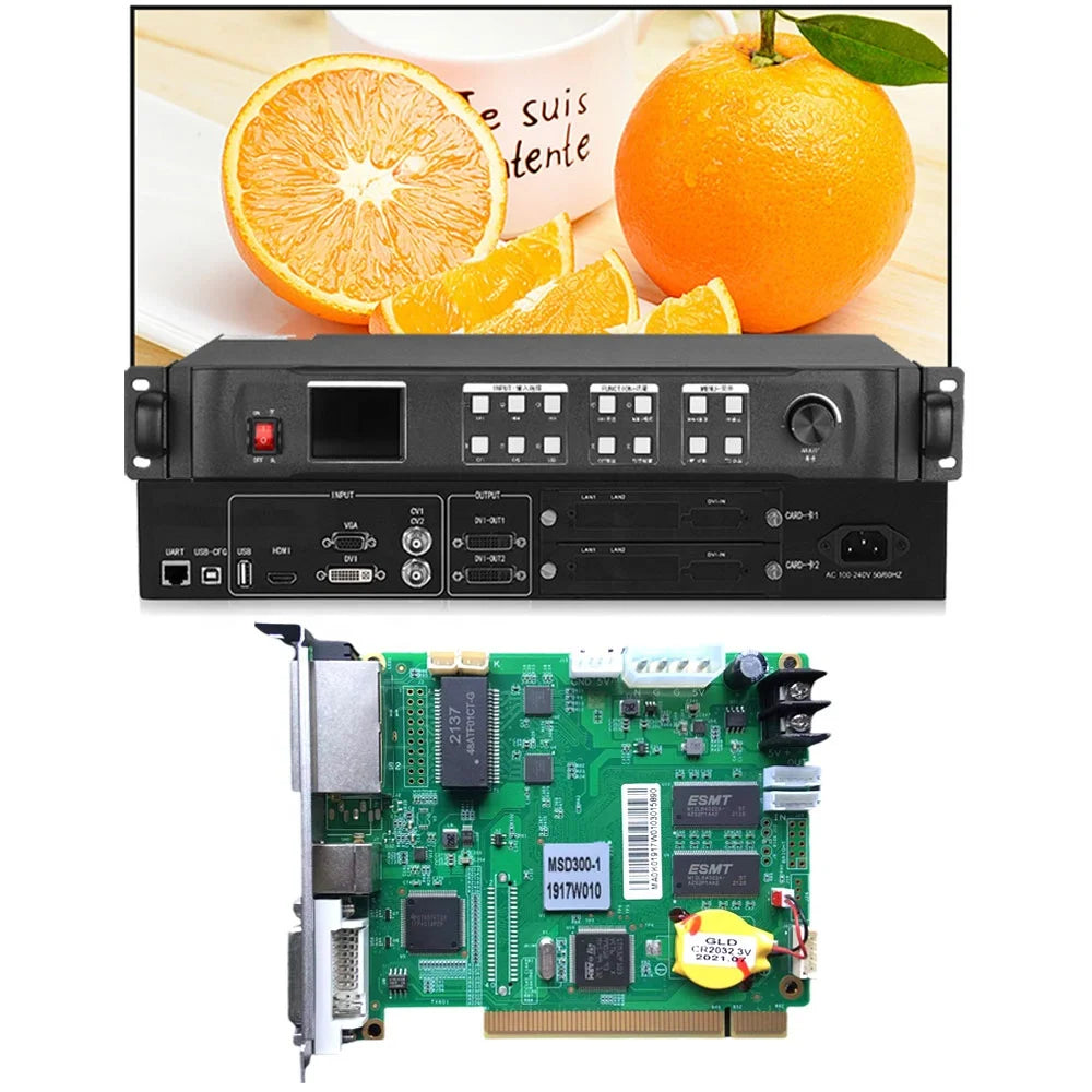 Muen Led Video Processor and Nova Sending Card Combination Led Panels Wall