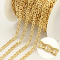 Vintage 5.5mm Mariner Chain 14K Gold Filled for Jewelry Making No Tarnish Chain