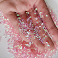 Wholesale 500g Bingsu Beads Crispy Crunchy Iridescent Straw Tube Beads Slime Crafts Supplies