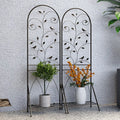 Outdoor Garden Ornaments Rustic Iron Bird With Climbing Pergola European Terrace Villa Rose Flower Rack Decorative